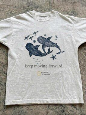 National Geographic keep moving forward graphic tee